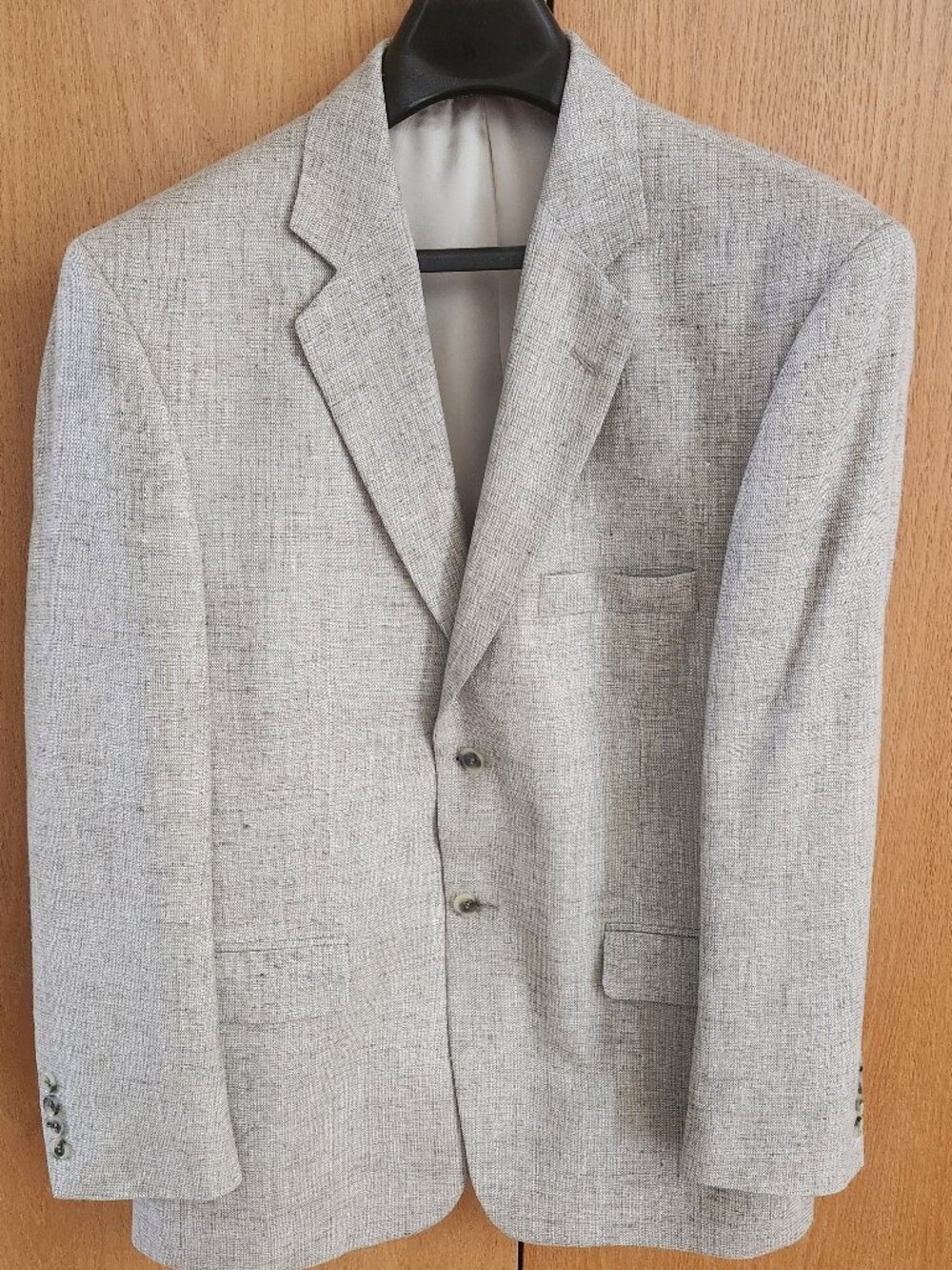 Mens sport jacket, tan tweed,